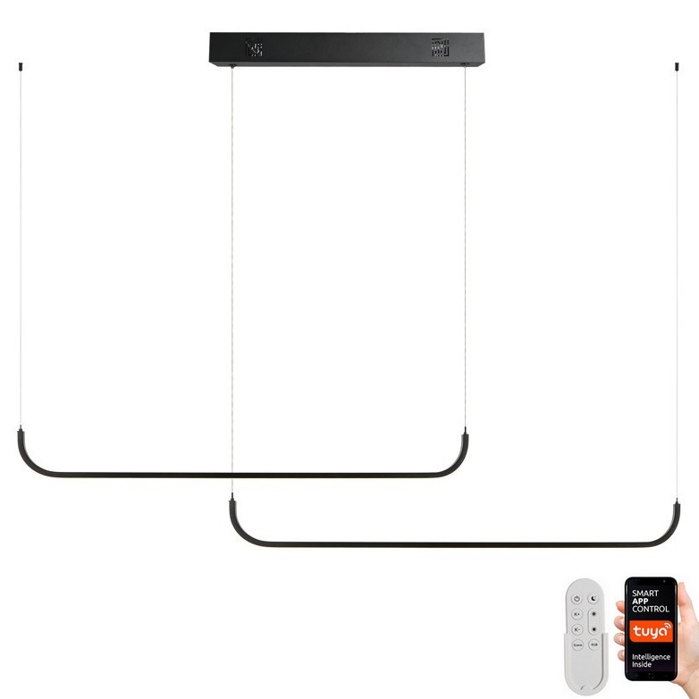 Immax NEO 07222L - LED Pritemdomas pakabinamas sietynas NEO LITE PATTINI LED/56W/230V 2700-6500K Wi-Fi Tuya + nuotolinio valdymo pultas
