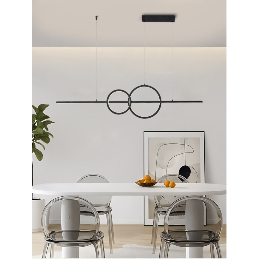Immax NEO 07236L - LED Reguliuojamas pakabinamas sietynas NEO LITE RONDAS LED/56W/230V Tuya Wi-Fi 2700-6500K + nuotolinio valdymo pultas