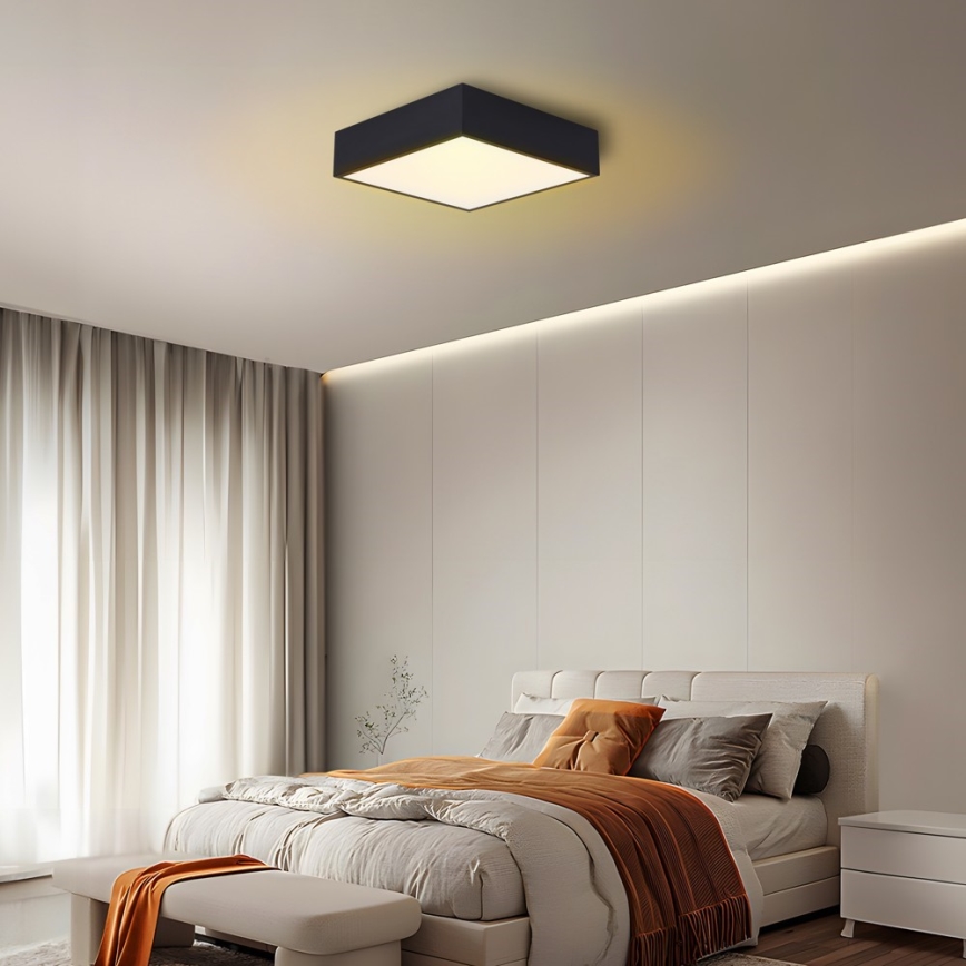 Immax NEO 07237L - LED reguliuojamas lubų šviestuvas CANTO LED/22W/230V juodas Tuya + nuotolinio valdymo pultas