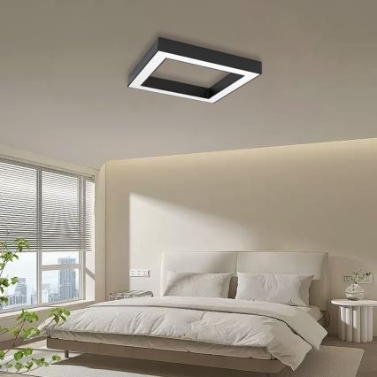 Immax NEO 07239L - LED Pritemdomas lubinis šviestuvas CANTO LED/60W/230V juoda Tuya + nuotolinio valdymo pultas
