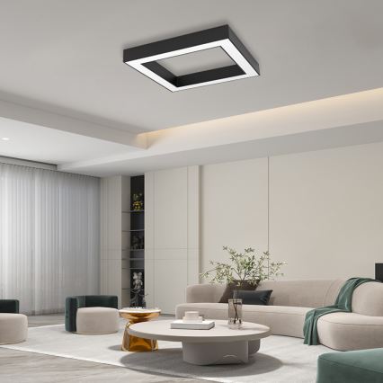 Immax NEO 07239L - LED Pritemdomas lubinis šviestuvas CANTO LED/60W/230V juoda Tuya + nuotolinio valdymo pultas