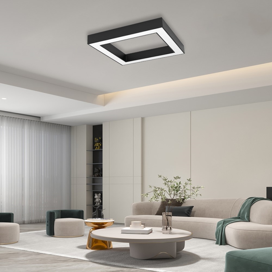 Immax NEO 07239L - LED Pritemdomas lubinis šviestuvas CANTO LED/60W/230V juoda Tuya + nuotolinio valdymo pultas