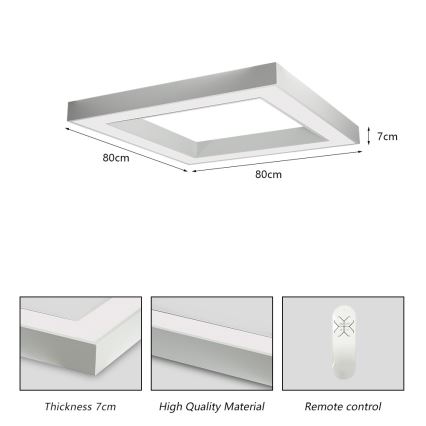 Immax NEO 07240L - LED Pritemdomas lubinis šviestuvas CANTO LED/60W/230V 2700-6500K Tuya balta