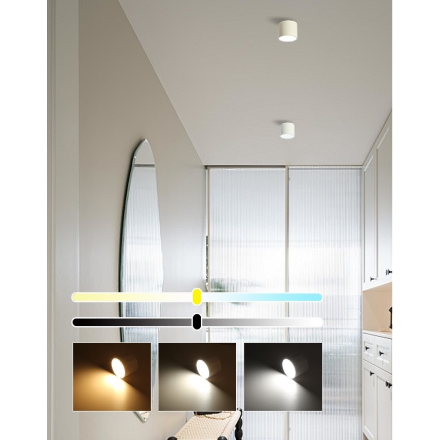 Immax NEO 07241L - dimeriuojamas LED lubinis šviestuvas RONDATE LED/18W/230V 11,5cm Wi-Fi Tuya