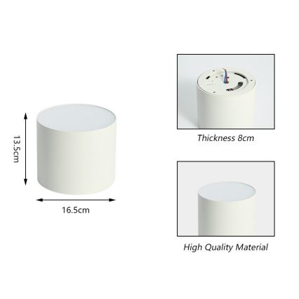 Immax NEO 07243L - LED Pritemdomas lubinis šviestuvas RONDATE LED/32W/230V 16,5 cm Wi-Fi Tuya
