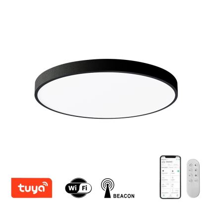 Immax NEO 07249L - LED Pritemdomas lubinis šviestuvas NEO LITE SEMPLICI LED/48W/230V 3000-6000K Wi-Fi Tuya juoda + nuotolinio valdymo pultas
