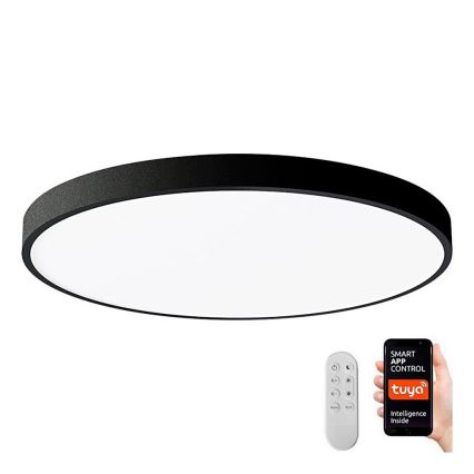 Immax NEO 07250L - LED Pritemdomas lubinis šviestuvas NEO LITE SEMPLICI LED/60W/230V 3000-6000K Wi-Fi Tuya juoda + nuotolinio valdymo pultas