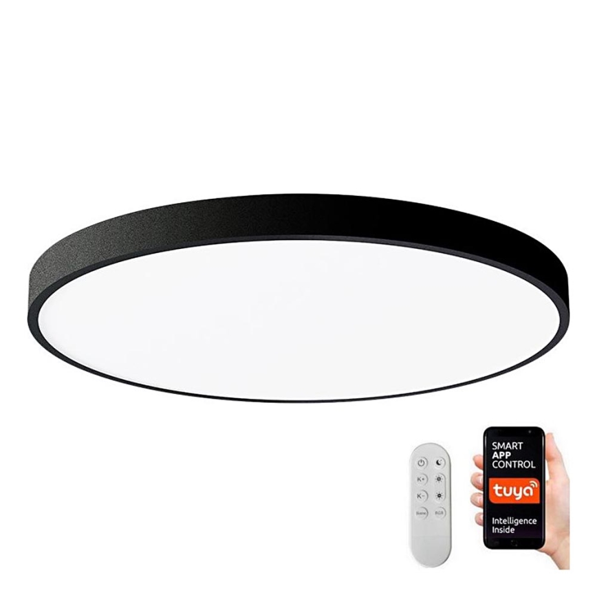 Immax NEO 07250L - LED Pritemdomas lubinis šviestuvas NEO LITE SEMPLICI LED/60W/230V 3000-6000K Wi-Fi Tuya juoda + nuotolinio valdymo pultas