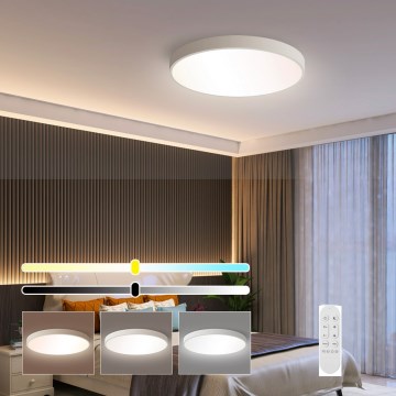Immax NEO 07251L - LED Pritemdomas lubinis šviestuvas NEO LITE SEMPLICI LED/36W/230V 3000-6000K Wi-Fi Tuya balta + nuotolinio valdymo pultas