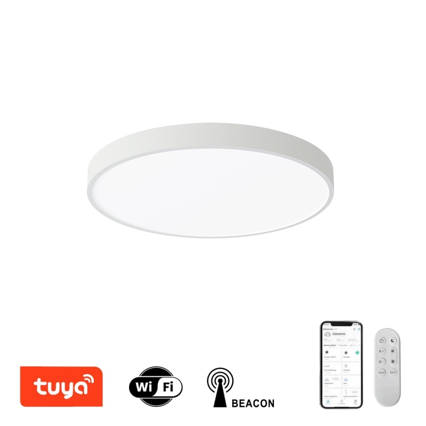Immax NEO 07251L - LED Pritemdomas lubinis šviestuvas NEO LITE SEMPLICI LED/36W/230V 3000-6000K Wi-Fi Tuya balta + nuotolinio valdymo pultas