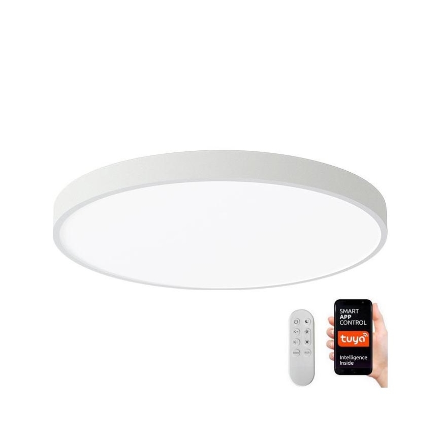 Immax NEO 07252L - LED Pritemdomas lubinis šviestuvas NEO LITE SEMPLICI LED/48W/230V 3000-6000K Wi-Fi Tuya balta + nuotolinio valdymo pultas