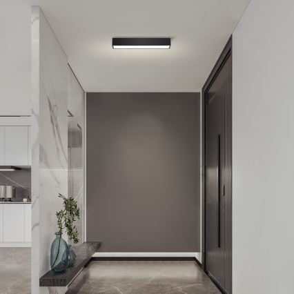 Immax NEO 07254L - LED Pritemdomas lubinis šviestuvas NEO LITE LUNGO LED/20W/230V 3000-6000K Wi-Fi Tuya juoda + nuotolinio valdymo pultas