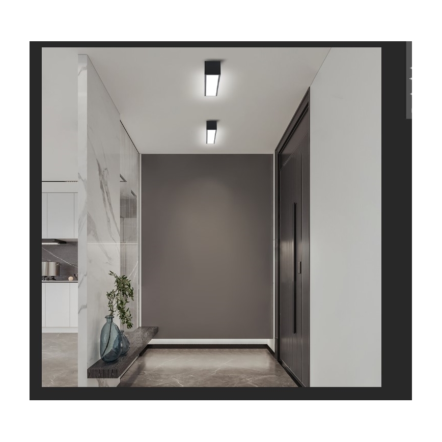 Immax NEO 07254L - LED Pritemdomas lubinis šviestuvas NEO LITE LUNGO LED/20W/230V 3000-6000K Wi-Fi Tuya juoda + nuotolinio valdymo pultas