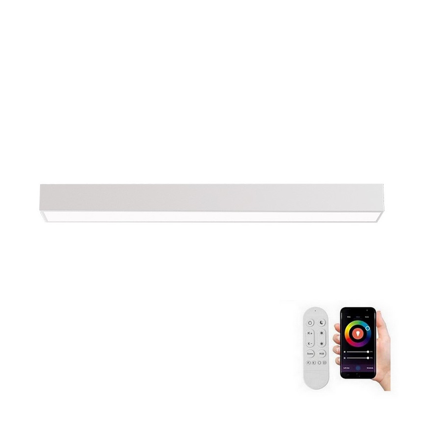 Immax NEO 07258L - LED Pritemdomas lubinis šviestuvas NEO LITE LUNGO LED/29W/230V 3000-6000K Wi-Fi Tuya balta + nuotolinio valdymo pultas