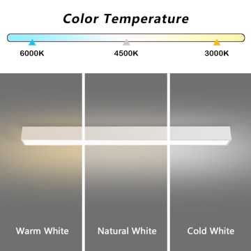 Immax NEO 07259L - LED Pritemdomas lubinis šviestuvas NEO LITE LUNGO LED/38W/230V 3000-6000K Wi-Fi Tuya balta + nuotolinio valdymo pultas