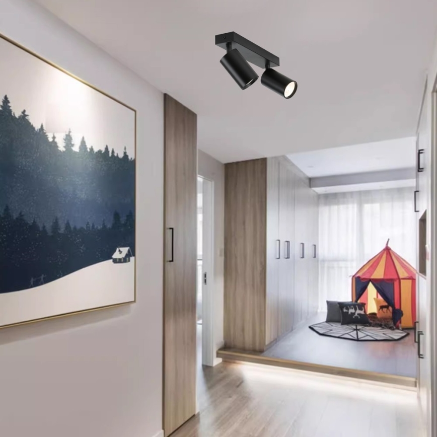 Immax NEO 07262W - LED RGB+CCT reguliuojamas taškinis šviestuvas NEO LITE PUNTO 2xGU10/6W/230V Wi-Fi Tuya
