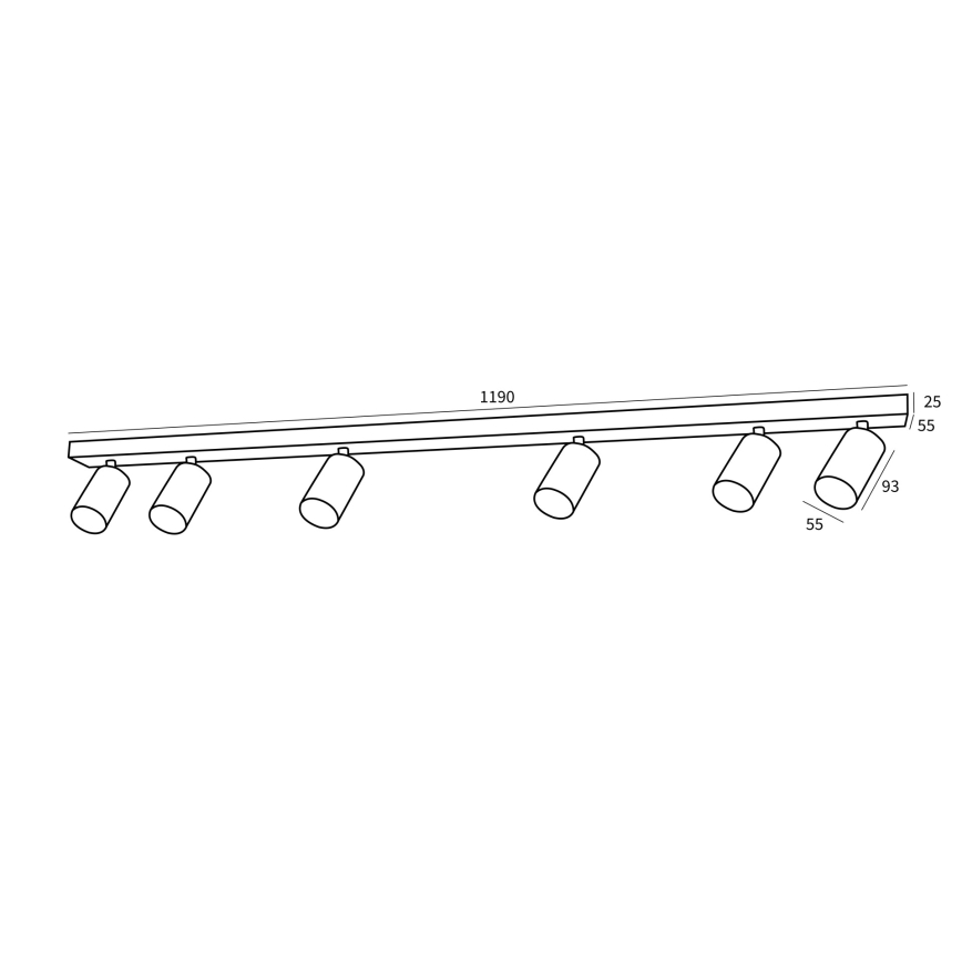Immax NEO 07268W - LED RGB+CCT Pritemdomi akcentiniai šviestuvai NEO LITE PUNTO 6xGU10/6W/230V Wi-Fi Tuya