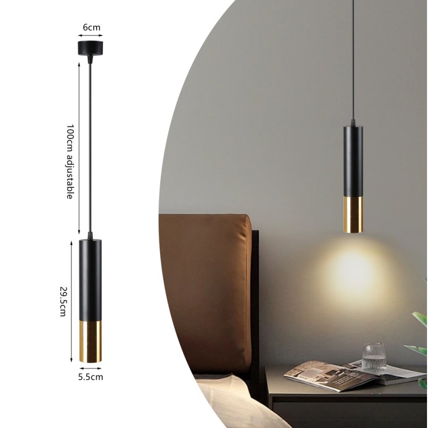 Immax NEO 07273Z - LED RGB+CCT Reguliuojamas pakabinamas sietynas NEO PUNTO 1xGU10/4,8W/230V Tuya