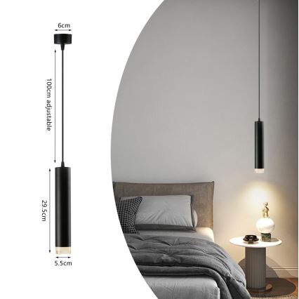 Immax NEO 07275Z - LED RGB+CCT Reguliuojamas pakabinamas sietynas NEO PUNTO 1xGU10/4,8W/230V Tuya