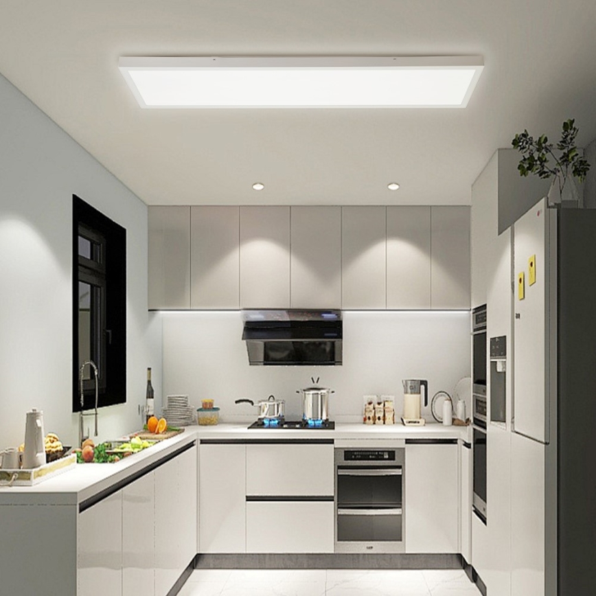 Immax NEO 07276L - LED pritemdomas lubinis vonios šviestuvas NEO LITE FRAME LED/50W/230V IP44 Wi-Fi Tuya + nuotolinio valdymo pultas balta