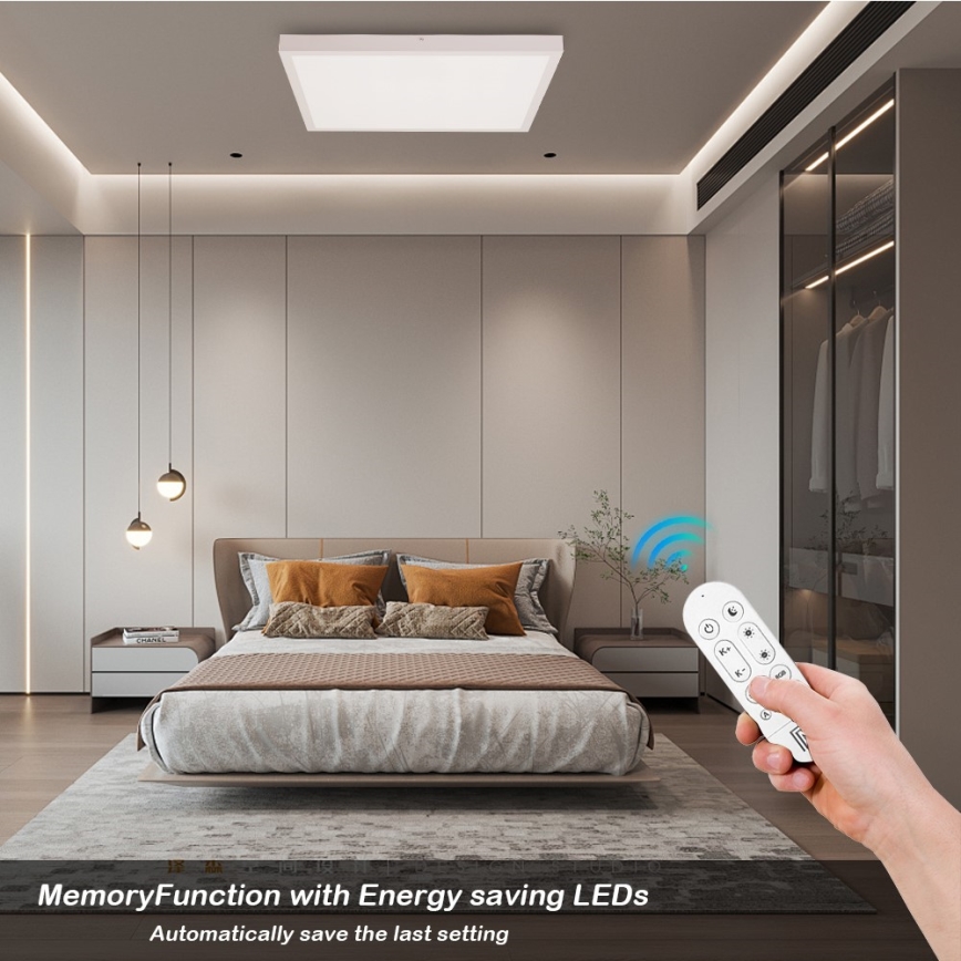 Immax NEO 07277L - LED pritemdomas lubinis vonios šviestuvas NEO LITE FRAME LED/50W/230V IP44 Wi-Fi Tuya +remote kontrolė balta