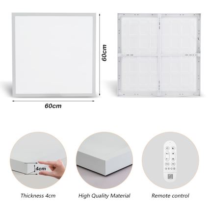Immax NEO 07277L - LED pritemdomas lubinis vonios šviestuvas NEO LITE FRAME LED/50W/230V IP44 Wi-Fi Tuya +remote kontrolė balta