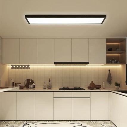 Immax NEO 07278L - LED pritemdomas lubinis vonios šviestuvas NEO LITE FRAME LED/50W/230V IP44 Wi-Fi Tuya + nuotolinio valdymo pultas juoda