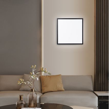 Immax NEO 07279L - LED pritemdomas lubinis vonios šviestuvas NEO LITE FRAME LED/50W/230V IP44 Wi-Fi Tuya + nuotolinio valdymo pultas juoda