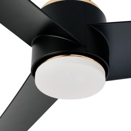 Immax NEO 07280L - LED Reguliuojamas lubinis ventiliatorius BEAUTY LED/18W/230V Wi-Fi Tuya juoda + nuotolinio valdymo pultas