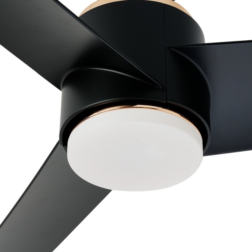 Immax NEO 07280L - LED Reguliuojamas lubinis ventiliatorius BEAUTY LED/18W/230V Wi-Fi Tuya juoda + nuotolinio valdymo pultas