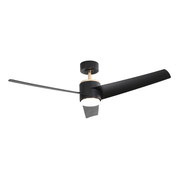 Immax NEO 07280L - LED Reguliuojamas lubinis ventiliatorius BEAUTY LED/18W/230V Wi-Fi Tuya juoda + nuotolinio valdymo pultas