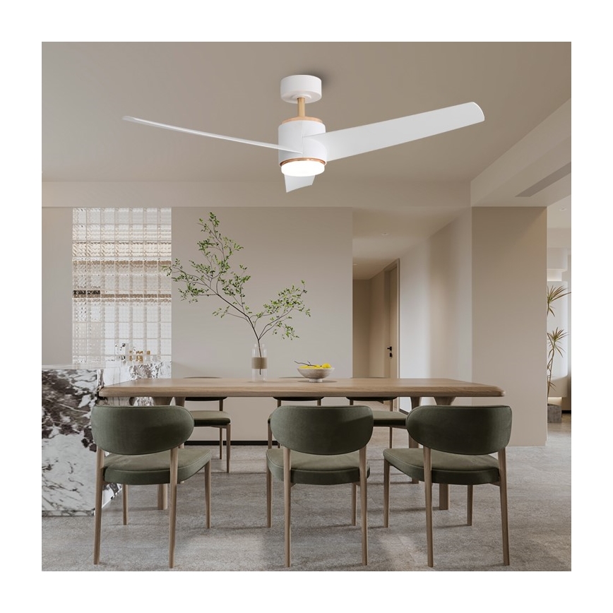 Immax NEO 07281L - LED+CCT pritemdomas lubinis ventiliatorius BEAUTY LED/18W/230V 3000/4000/6000K Wi‑Fi Tuya + nuotolinis pultas