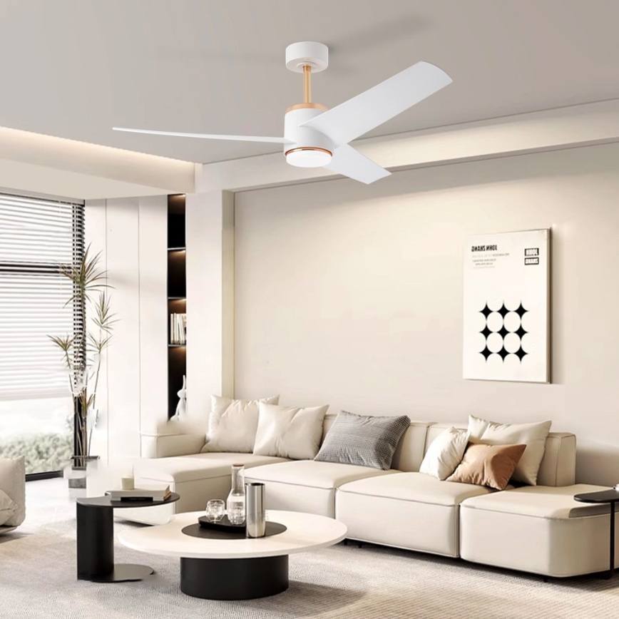 Immax NEO 07281L - LED+CCT pritemdomas lubinis ventiliatorius BEAUTY LED/18W/230V 3000/4000/6000K Wi‑Fi Tuya + nuotolinis pultas