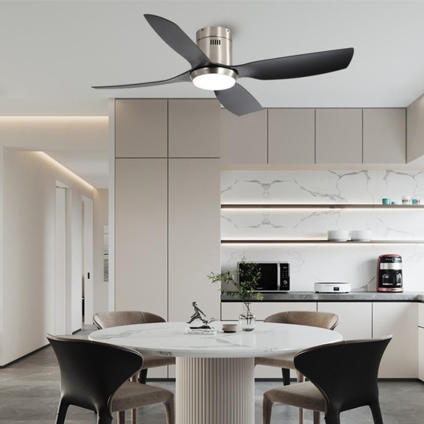 Immax NEO 07282L - LED+CCT lubų ventiliatorius su dimeriuojamu LED apšvietimu PURE LED/24W/230V 3000/4000/6000K Wi‑Fi Tuya + nuotolinis pultas