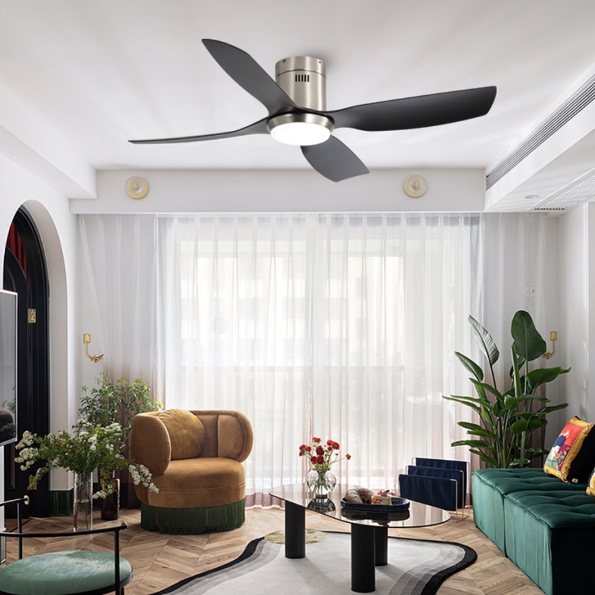 Immax NEO 07282L - LED+CCT lubų ventiliatorius su dimeriuojamu LED apšvietimu PURE LED/24W/230V 3000/4000/6000K Wi‑Fi Tuya + nuotolinis pultas