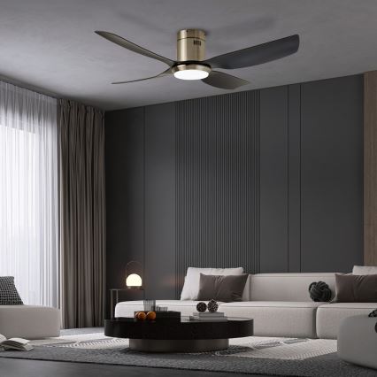 Immax NEO 07282L - LED+CCT lubų ventiliatorius su dimeriuojamu LED apšvietimu PURE LED/24W/230V 3000/4000/6000K Wi‑Fi Tuya + nuotolinis pultas