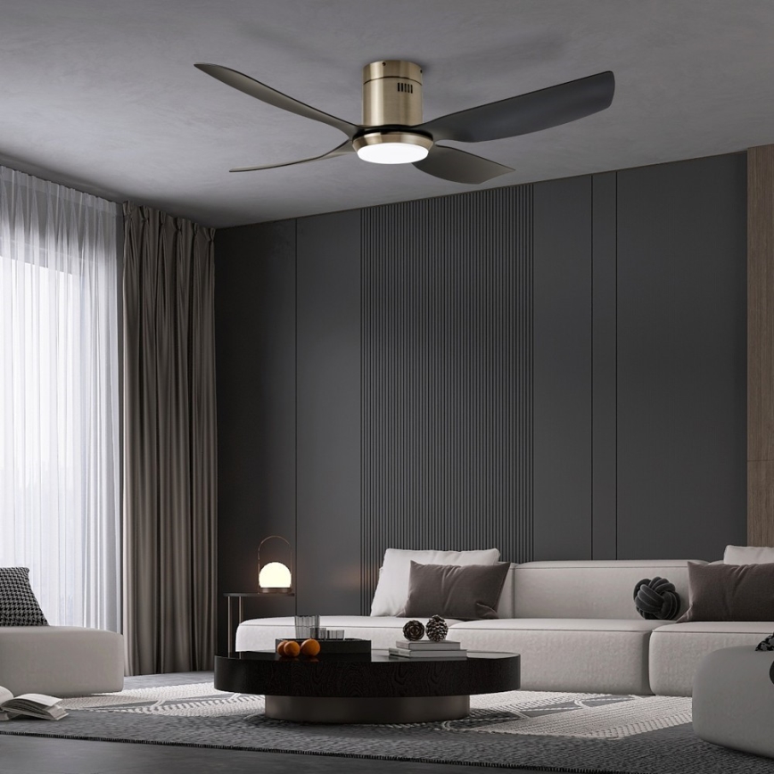 Immax NEO 07282L - LED+CCT lubų ventiliatorius su dimeriuojamu LED apšvietimu PURE LED/24W/230V 3000/4000/6000K Wi‑Fi Tuya + nuotolinis pultas