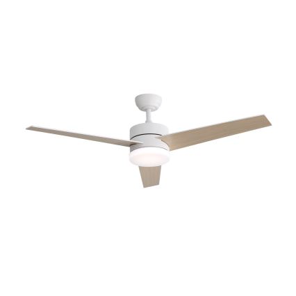 Immax NEO 07284L - LED+CCT Dimeriuojamas lubinis ventiliatorius VARIABLE LED/24W/230V 3000/4000/6000K Wi-Fi Tuya skersmuo 132 cm + nuotolinis valdymas