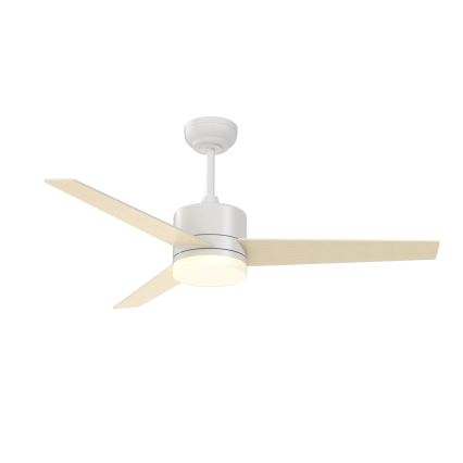 Immax NEO 07284L - LED+CCT Dimeriuojamas lubinis ventiliatorius VARIABLE LED/24W/230V 3000/4000/6000K Wi-Fi Tuya skersmuo 132 cm + nuotolinis valdymas