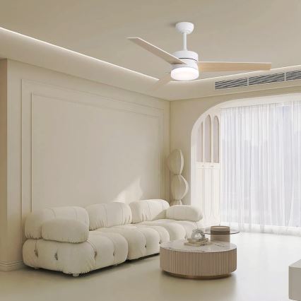 Immax NEO 07284L - reguliuojamas LED+CCT lubinis ventiliatorius VARIABLE LED/24W/230V 3000/4000/6000K Wi-Fi Tuya + nuotolinis valdymas