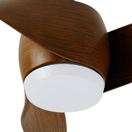 Immax NEO 07286L - LED lubinis ventiliatorius WAVE LED/18W/230V Wi-Fi Tuya rudas, skersmuo 132 cm + nuotolinis valdymas