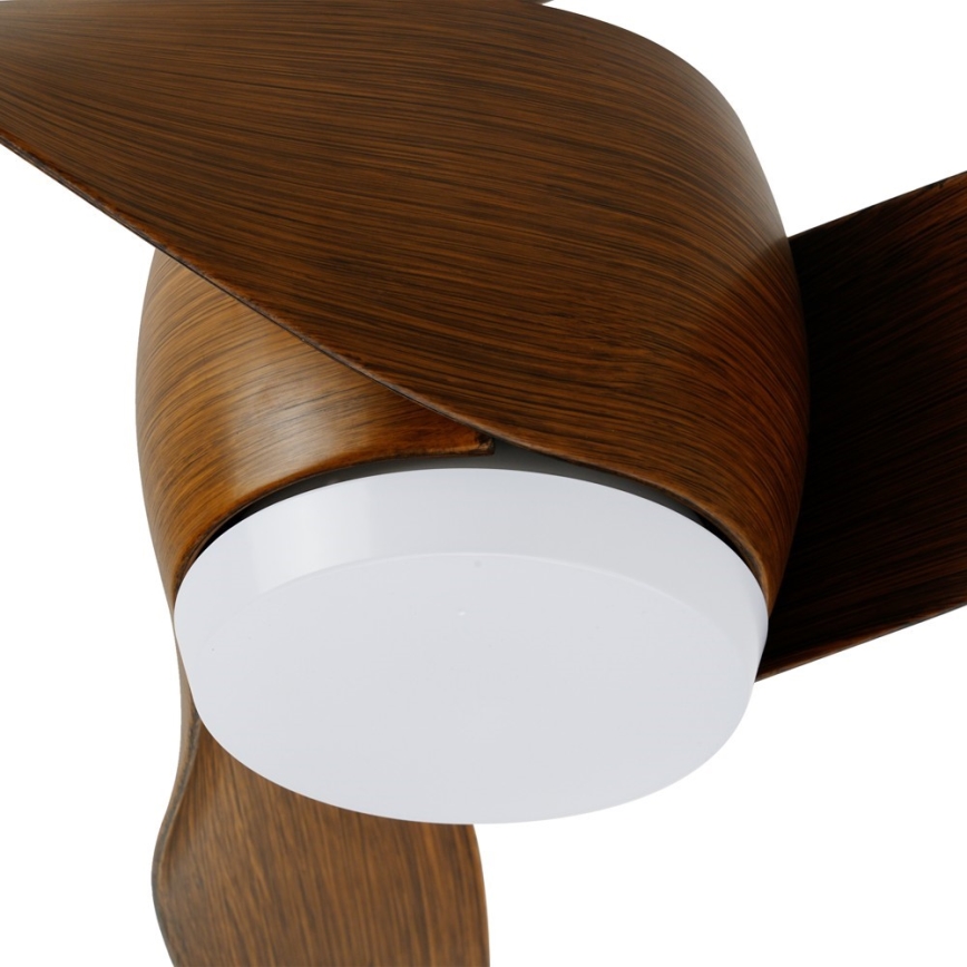 Immax NEO 07286L - LED Reguliuojamas lubinis ventiliatorius WAVE LED/18W/230V Wi-Fi Tuya ruda + nuotolinio valdymo pultas
