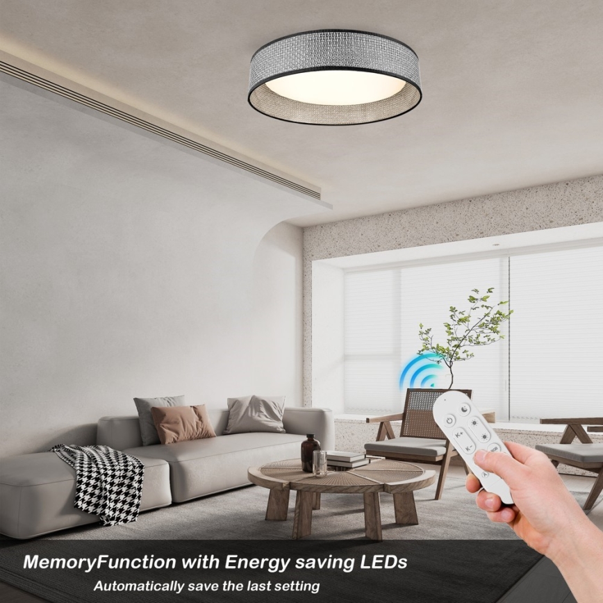 Immax NEO 07287L - LED+CCT dimeriuojamas lubinis šviestuvas LONA LED/36W/230V 3000-6000K Wi-Fi Tuya skersmuo 45,5 cm + nuotolinis valdymas
