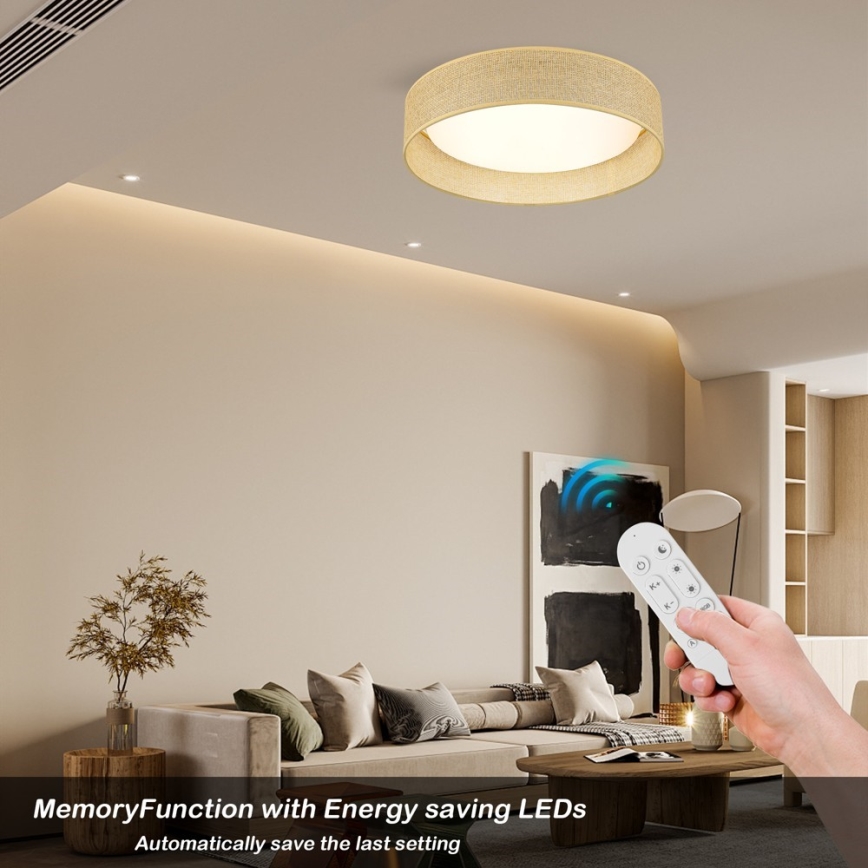 Immax NEO 07289L - LED+CCT Dimeriuojamas lubų šviestuvas LONA LED/36W/230V 3000-6000K Wi-Fi Tuya skersmuo 45,5 cm + nuotolinio valdymo pultas