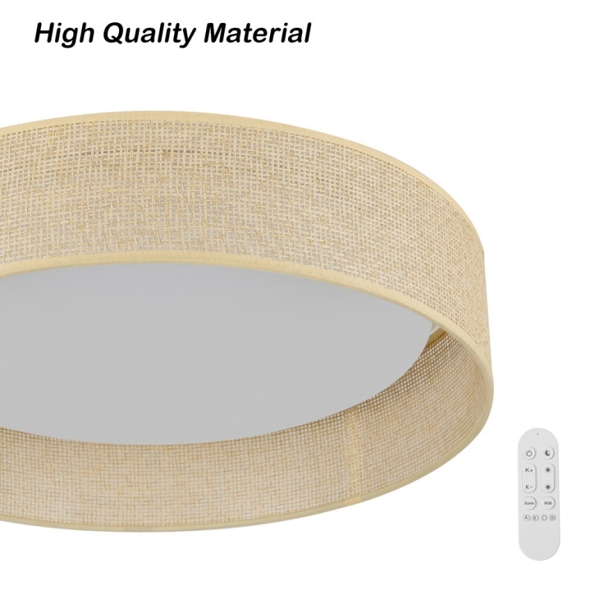 Immax NEO 07289L - LED+CCT Dimeriuojamas lubų šviestuvas LONA LED/36W/230V 3000-6000K Wi-Fi Tuya skersmuo 45,5 cm + nuotolinio valdymo pultas