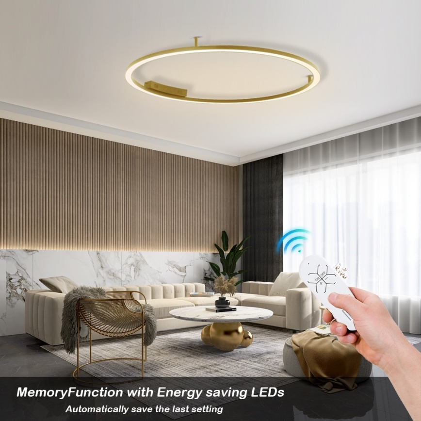 Immax NEO 07290-120G - LED+CCT Dimeriuojamas lubinis šviestuvas FINO LED/55W/230V 2700-6500K Tuya Ø 120 cm su nuotolinio valdymo pultu