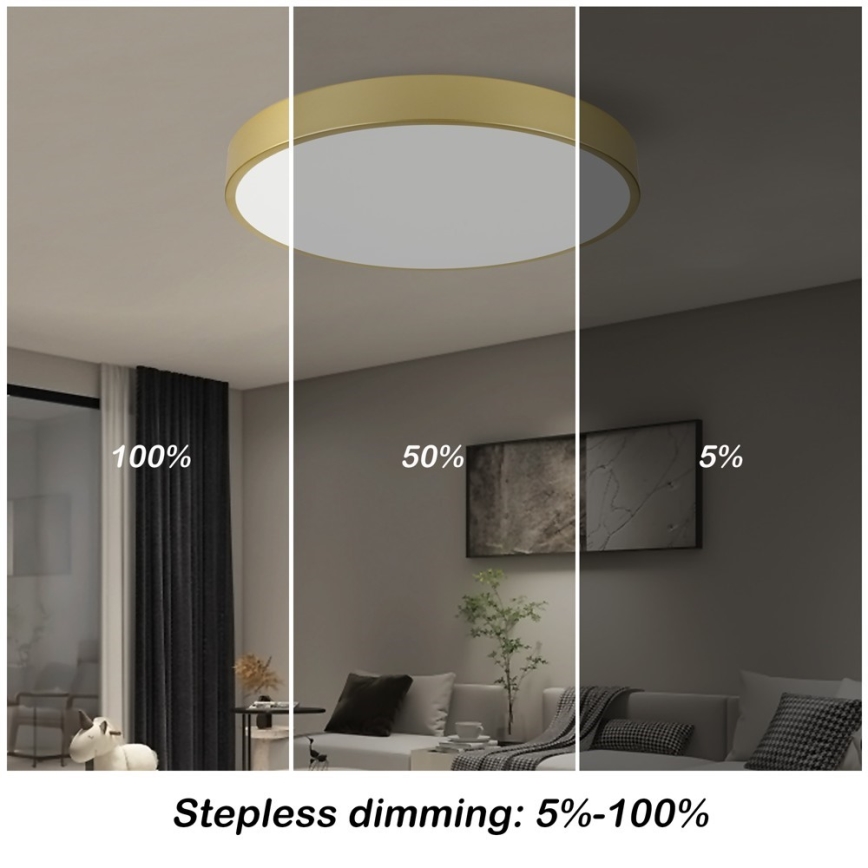 Immax NEO 07293L - LED+CCT Dimeriuojamas lubų šviestuvas SEMPLICI LED/60W/230V 2700-6500K skersmuo 60 cm + nuotolinis valdymas