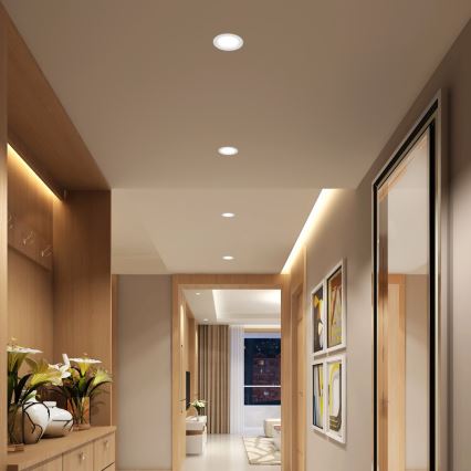 Immax NEO 07294L - Dimeriuojamas įleidžiamas LED šviestuvas DOWN LED/12W/230V Wi-Fi, skersmuo 12 cm, balta