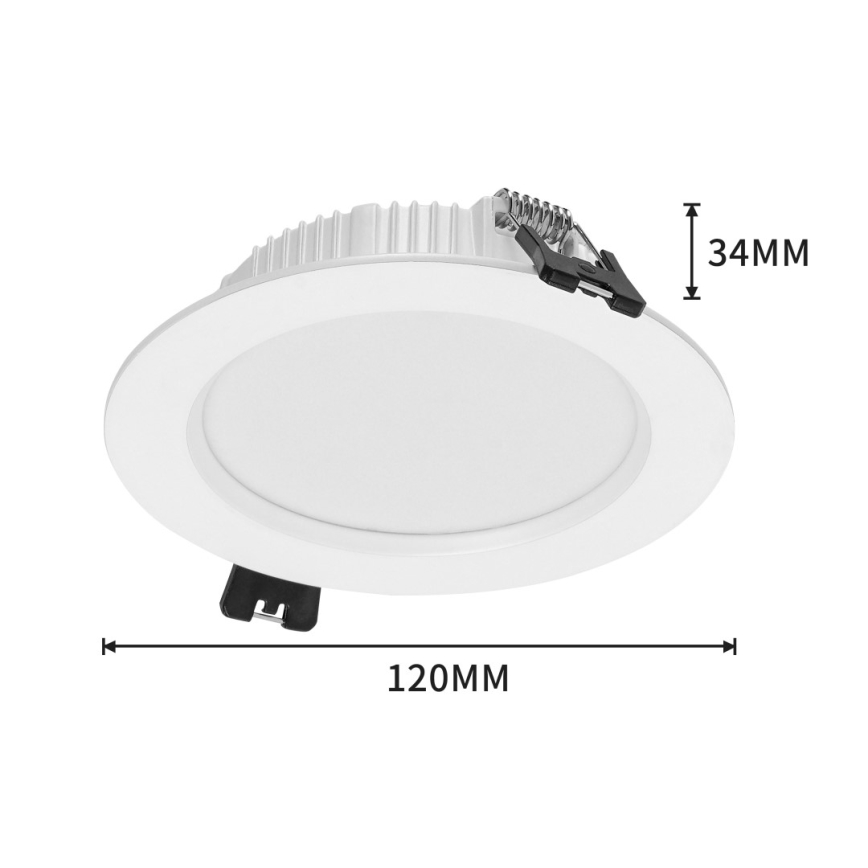 Immax NEO 07294L - Dimeriuojamas įleidžiamas LED šviestuvas DOWN LED/12W/230V Wi-Fi, skersmuo 12 cm, balta