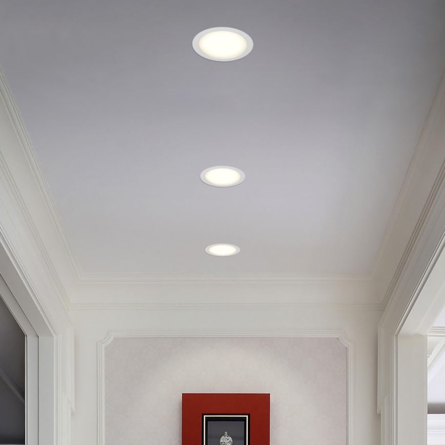 Immax NEO 07294L - dimeriuojamas įleidžiamas DOWN LED šviestuvas, 36 W, 230 V, su Wi‑Fi, Tuya Ø 23 cm, baltas